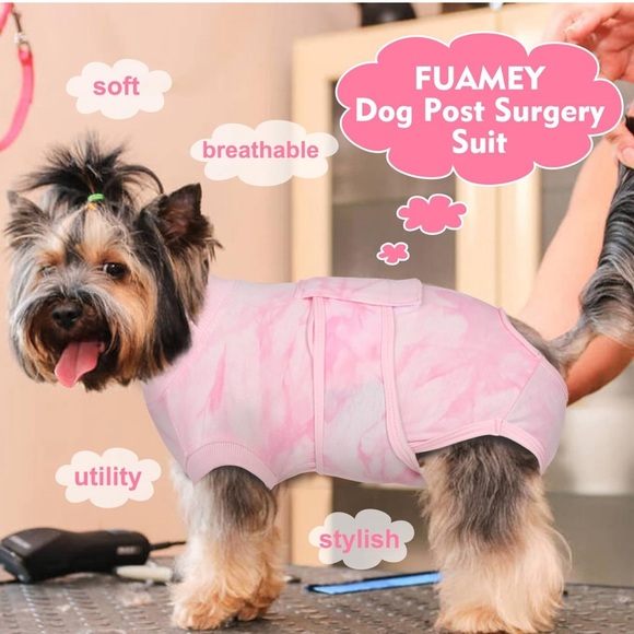 Recovery Suit for Dogs After Surgery,Soft Breathable Dog Bodysuit M - Picture 2 of 8